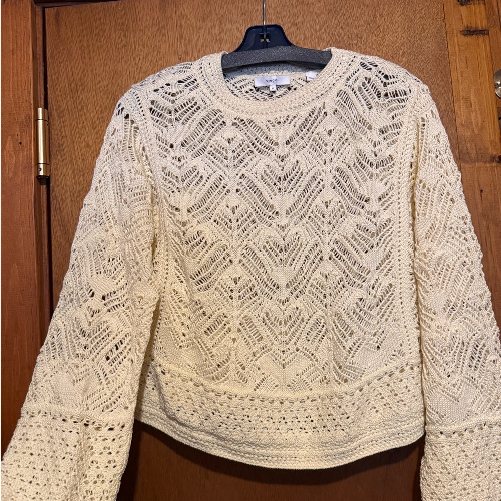 Vince Women's Cream Knit Sweater